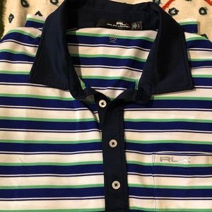 RLX Men’s Striped Polo Size Large